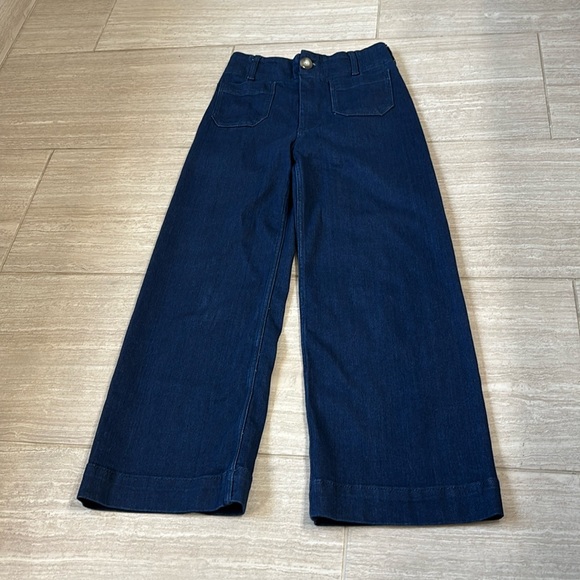 Maeve “the colette” dark wash wide leg crop. NWT - Picture 2 of 4